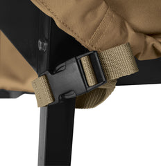 Classic Accessories buckled straps securing cover in windy conditions