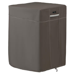 Classic Accessories front-view of fire column cover protecting unit