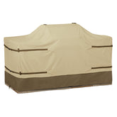 Classic Accessories Veranda front view protecting island grill and preventing weather damage