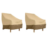 Classic Accessories Veranda front view showing full chair protection and tailored fit