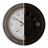 CLXEAST front view of 24" clock showing clear oversized numerals and classic finish