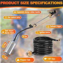 CMOOD 10ft hose and brass adapter detail, safe long-reach connection