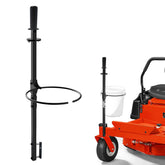 CNAINFC front view mounted on zero‑turn showing secure bucket placement and convenience