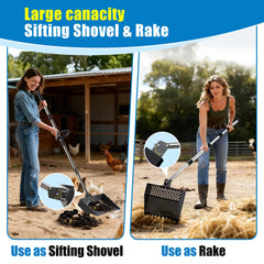 CNCNCR assembled full-length handle extended for comfortable standing use