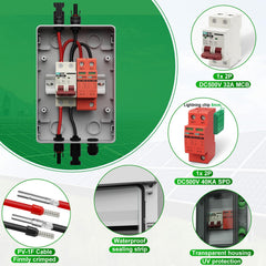 CNLonQcom close-up of 32A DC500V circuit breaker for reliable overload protection