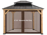 CoastShade front view full gazebo screen showing privacy and insect protection