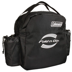 Coleman case front view showing durable nylon protecting stove