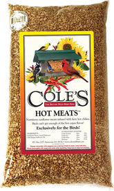COLE'S THE BETTER WILD BIRD FEED front bag view showing 20-pound label and benefits