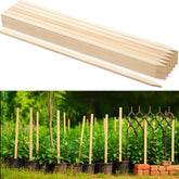 Colingmill front view of 20 wooden stakes showing pack and length benefit
