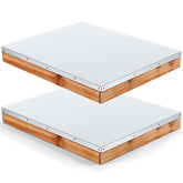 Colingmill front view of metal hive cover showing full-fit protection