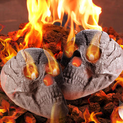 Colingmill skull front view showing detailed features and spooky curb appeal