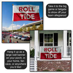 College Flags & Banners Co. backside reverse image showing logo visibility both sides