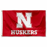 College Flags & Banners Co. flag front view showing Block N logo, boosts team display