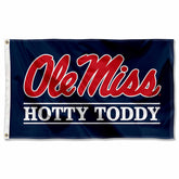College Flags & Banners Co. front view showing bold Ole Miss logo and team colors