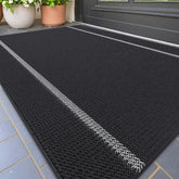 Color&Geometry front view showing full oversized mat protecting threshold