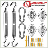 ColourTree hardware kit layout showing all components for easy installation and planning