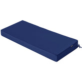 Comcaver front view of navy bench cushion showing clean tailored look and comfort
