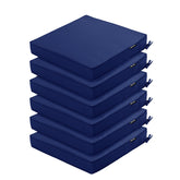 Comcaver front view of six cushions showing neat set and durability