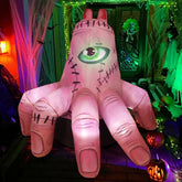 COMIN 6 ft broken hand front view showing spooky detail and curb appeal