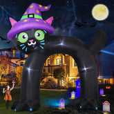 COMIN black cat arch front view showing dramatic 14ft height and entrance effect