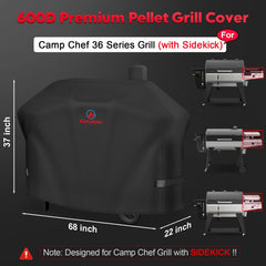M COMNOVA OUTDOORS closeup over Sidekick area showing tailored fit benefit
