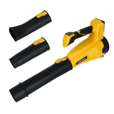 COMOWARE front view of blower showing compact body and ergonomic handle for comfort
