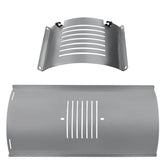 COMVIEE front view of flame broiler kit showing full main plate and slider restores heat control