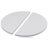 COMVIEE half-moon plates front view showing fit and durable finish benefit even heat