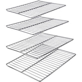 COMVIEE front view of 4-pack grates showing fit and benefit of full cooking space