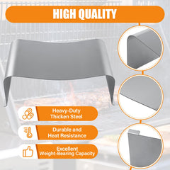COMVIEE installed inside a Traeger grill illustrating improved heat distribution benefit