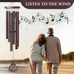 Coolertaste hanging on a porch producing soothing tones, enhances outdoor ambiance