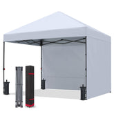 COOSHADE front view of 8x8 canopy showing quick shade setup benefit