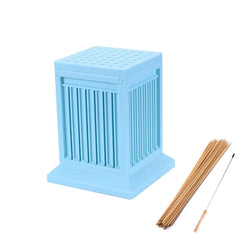 COOSKIN front view of kebab box showing 49 holes and quick batch benefit