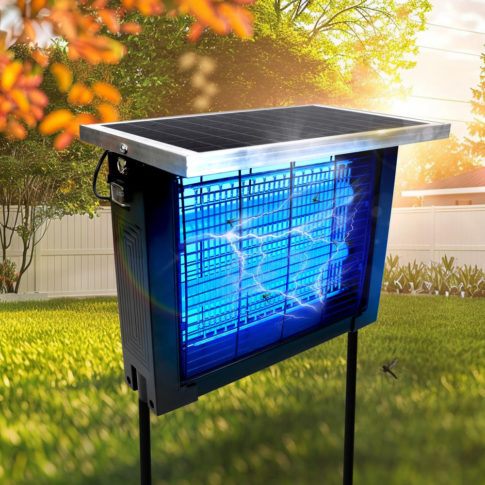 coospider-repta front view showing solar panel and weatherproof housing benefit long-lasting outdoor use