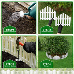 CooTentler mixed heights layered fence adds depth and visual interest