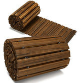 Coperat unrolled front view showing complete 8ft wooden pathway and decorative finish