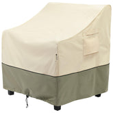 COSFLY front view of patio chair cover protecting chair from weather