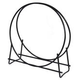 COSTWAY front-facing log hoop showing clean storage and easy access