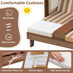 Costzon canopy and backrest profile showing sun protection and comfortable recline