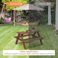 Costzon kids using table in backyard demonstrating stable play area benefit