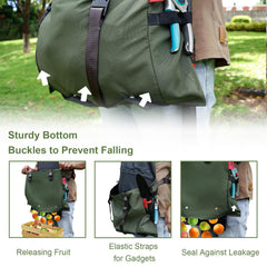 Cover Geny cross-back strap detail showing even weight distribution comfort