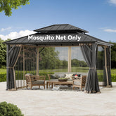 Covered Outdoor front view of 12x14 sidewall set showing full coverage and protection