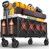 COZEER front view of wagon showing large capacity and stable frame