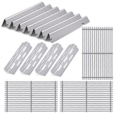Cozilar front view of full replacement kit showing complete stainless steel set and fit