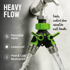 Craft911 ergonomic handle close-up for easy, tool-free valve control
