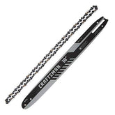 CRAFTSMAN 18-inch bar and chain front packaging showing product and fit