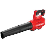 CRAFTSMAN V20 blower front angle showing compact design and portable cleanup benefit