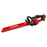 CRAFTSMAN V20 front view showing lightweight hedge trimmer for precise control