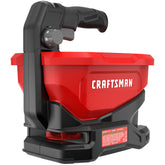 CRAFTSMAN V20 spreader front view showing ergonomic handle and compact design for easy use