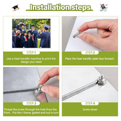 CraftyDream H-stake attached with screws demonstrating secure assembly